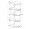 Homeroots 71.25 in. Particle Board & MDF Bookcase with a Hollow Core 333364 - alternate 3